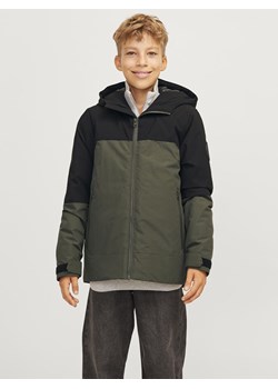 JACK &amp; JONES Junior Kurtka softshellowa &quot;Aiden&quot; w kolorze oliwkowo-czarnym ze sklepu Limango Polska w kategorii Kurtki chłopięce - zdjęcie 177636174