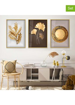 ABERTO DESIGN Druki (3 szt.) na szkle w ramce ze sklepu Limango Polska w kategorii Obrazy - zdjęcie 177636512