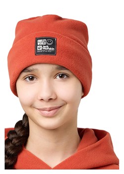 Jack Wolfskin Czapka beanie &quot;Smileyworld&quot; w kolorze czerwonym ze sklepu Limango Polska w kategorii Czapki dziecięce - zdjęcie 177641271