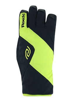 Roeckl SPORTS Rękawiczki narciarskie &quot;Axams GTX&quot; w kolorze zielono-czarnym ze sklepu Limango Polska w kategorii Rękawiczki dziecięce - zdjęcie 177644522