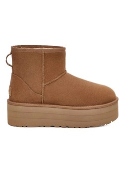 UGG Skórzane botki &quot;Classic Mini Platform&quot; w kolorze jasnobrązowym ze sklepu Limango Polska w kategorii Śniegowce damskie - zdjęcie 177644944