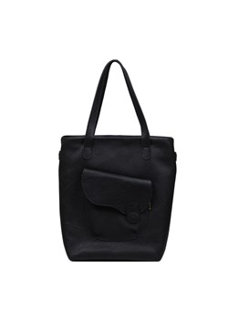 torebka damska skórzana Bona shopper czarna ze sklepu Słoń Torbalski w kategorii Torby Shopper bag - zdjęcie 177646554