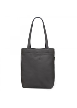 popielata torebka damska skórzana shopperka Chiara ze sklepu Słoń Torbalski w kategorii Torby Shopper bag - zdjęcie 177646600