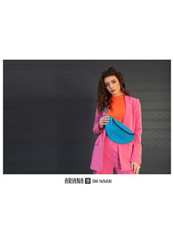 niebieska damska nerka skórzana  Ariana - id: 48175 - marki Słoń Torbalski - 177647721 niebieska damska nerka skórzana  Ariana ze sklepu Słoń Torbalski w kategorii Nerki - zdjęcie 177647721