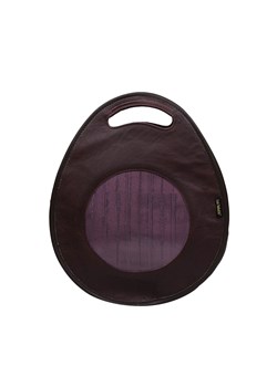fioletowa torebka damska skórzana  z funkcją plecaka Poly ze sklepu Słoń Torbalski w kategorii Torby Shopper bag - zdjęcie 177648283