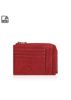 czerwony portfel skórzany/ etui KLASYCZNY organizer poziomy ze sklepu Słoń Torbalski w kategorii Portfele damskie - zdjęcie 177649000