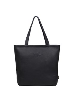 torebka damska skórzana Jessica shopper czarny ze sklepu Słoń Torbalski w kategorii Torby Shopper bag - zdjęcie 177653151