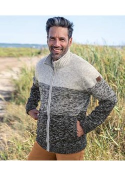 Trykotowa, melanżowa bluza podszyta kożuszkiem sherpa ze sklepu Atlas For Men w kategorii Bluzy męskie - zdjęcie 177673743