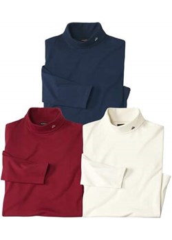 Zestaw 3 półgolfów ze sklepu Atlas For Men w kategorii Swetry męskie - zdjęcie 177673772