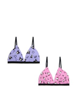Cropp - 2 pack staników Hello Kitty i Kuromi - wielobarwny ze sklepu Cropp w kategorii Biustonosze - zdjęcie 177701971