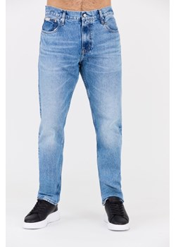 CALVIN KLEIN Błękitne męskie jeansy Slim Straight, Rozmiar 30/32 ze sklepu outfit.pl w kategorii Jeansy męskie - zdjęcie 177706611