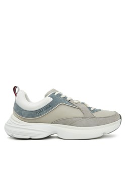 Sneakersy Tommy Hilfiger FM0FM05384 Szary ze sklepu eobuwie.pl w kategorii Buty sportowe męskie - zdjęcie 177720701