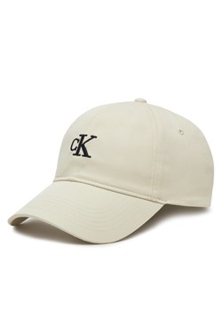 Czapka z daszkiem Calvin Klein Jeans Embroidered Monogram Cap LV04K5024G Biały ze sklepu eobuwie.pl w kategorii Czapki z daszkiem damskie - zdjęcie 177720820