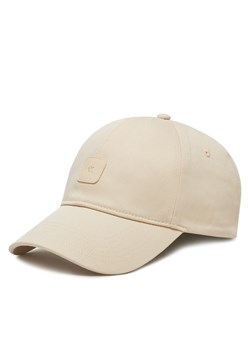 Czapka z daszkiem Calvin Klein Jeans Mono Leather Patch Twill Cap LV04K5052G Beżowy ze sklepu eobuwie.pl w kategorii Czapki z daszkiem damskie - zdjęcie 177721522