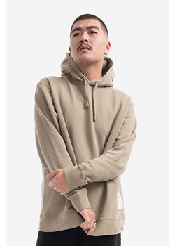 Norse Projects bluza bawełniana Fraser Tab Series Sweat męska kolor bordowy z kapturem gładka N20.1282.0966-0966 ze sklepu ANSWEAR.com w kategorii Bluzy męskie - zdjęcie 177722463