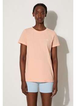 A.P.C. t-shirt damski kolor beżowy COEVS.F26012-PEACHHEATH ze sklepu ANSWEAR.com w kategorii Bluzki damskie - zdjęcie 177727754