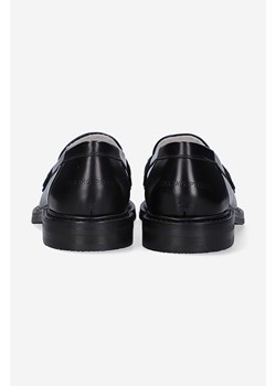 Filling Pieces mokasyny skórzane Loafer Polido kolor czarny na płaskim obcasie ze sklepu ANSWEAR.com w kategorii Mokasyny damskie - zdjęcie 177728711
