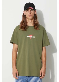 Maharishi t-shirt bawełniany Invisible Warrior T-Shirt kolor zielony z nadrukiem 1070 ze sklepu ANSWEAR.com w kategorii T-shirty męskie - zdjęcie 177730033
