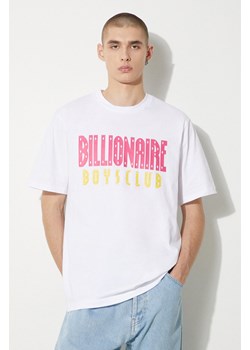 Billionaire Boys Club t-shirt bawełniany Straight Logo męski kolor biały z nadrukiem B24243 ze sklepu ANSWEAR.com w kategorii T-shirty męskie - zdjęcie 177747350