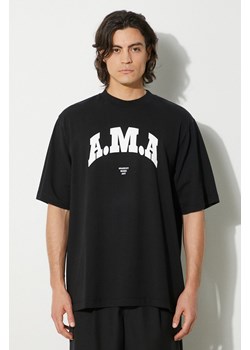 Marcelo Burlon t-shirt bawełniany Ama Over Tee męski kolor czarny z nadrukiem CMAA054F24JER00B1001 ze sklepu ANSWEAR.com w kategorii T-shirty męskie - zdjęcie 177747471