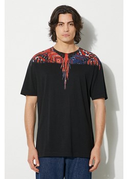 Marcelo Burlon t-shirt bawełniany Bandana Wings Basic Tee męski kolor czarny z nadrukiem CMAA056F24JER0031027 ze sklepu ANSWEAR.com w kategorii T-shirty męskie - zdjęcie 177747493