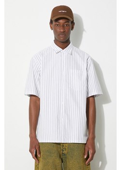Norse Projects koszula bawełniana Ivan Relaxed Organic męska kolor zielony relaxed z kołnierzykiem klasycznym N40.0623.8022 ze sklepu ANSWEAR.com w kategorii Koszule męskie - zdjęcie 177749644