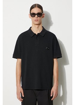 Neil Barrett polo bawełniane Loose Pierced Nipple Polo kolor czarny gładki MY70223A-Y517-001N ze sklepu ANSWEAR.com w kategorii T-shirty męskie - zdjęcie 177750371