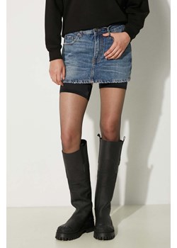 Fiorucci spódnica jeansowa Mid Blue Denim Mini Skirt kolor niebieski mini prosta W01FPDSK077DN01DN02 ze sklepu ANSWEAR.com w kategorii Spódnice - zdjęcie 177750391