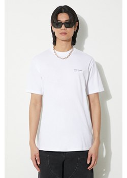 Norse Projects t-shirt bawełniany Johannes męski kolor biały z nadrukiem N01.0606.0001 ze sklepu ANSWEAR.com w kategorii T-shirty męskie - zdjęcie 177751001