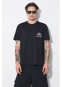 Neil Barrett t-shirt bawełniany Slim &quot;I See You&quot; męski kolor czarny z nadrukiem MY70261A-Y529-524N ze sklepu ANSWEAR.com w kategorii T-shirty męskie - zdjęcie 177751043