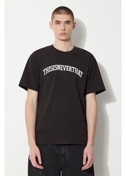 thisisneverthat t-shirt Arch-Logo Tee męski kolor czarny z nadrukiem TN240TTSST04 ze sklepu ANSWEAR.com w kategorii T-shirty męskie - zdjęcie 177751073