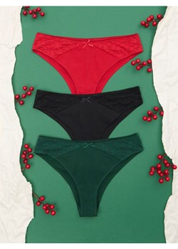 Sinsay - Majtki 3 pack - wielobarwny ze sklepu Sinsay w kategorii Majtki damskie - zdjęcie 177786741
