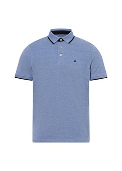 Jack & Jones Męska koszulka polo Mężczyźni Bawełna niebieski jednolity ze sklepu vangraaf w kategorii T-shirty męskie - zdjęcie 177787822