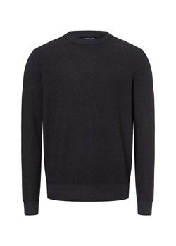 Andrew James Sweter męski Mężczyźni czarny jednolity ze sklepu vangraaf w kategorii Swetry męskie - zdjęcie 177787830