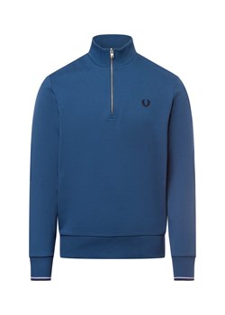 Fred Perry Męska bluza nierozpinana Mężczyźni Bawełna czarny jednolity ze sklepu vangraaf w kategorii Bluzy męskie - zdjęcie 177787862