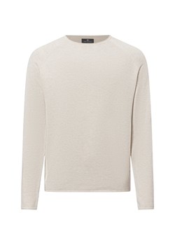 Nils Sundström Sweter męski Mężczyźni Bawełna écru jednolity ze sklepu vangraaf w kategorii Swetry męskie - zdjęcie 177787961