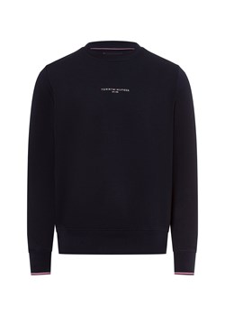 Tommy Hilfiger Męska bluza nierozpinana Mężczyźni Bawełna granatowy jednolity ze sklepu vangraaf w kategorii Bluzy męskie - zdjęcie 177787992