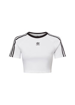 adidas Originals Koszulka damska - Baby Tee Kobiety Bawełna biały jednolity ze sklepu vangraaf w kategorii Bluzki damskie - zdjęcie 177788002