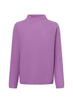 Marie Lund Damski sweter z wełny merynosów Kobiety Wełna merino lila jednolity ze sklepu vangraaf w kategorii Swetry damskie - zdjęcie 177788063