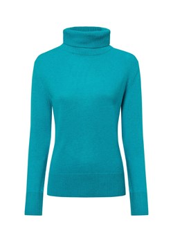 Franco Callegari Damski sweter z dzianiny wykonany z wełny merynosów Kobiety Wełna merino cyjan jednolity - id: 708954-0005-09990 - marki Franco Callegari - 177788144 Franco Callegari Damski sweter z dzianiny wykonany z wełny merynosów Kobiety Wełna merino cyjan jednolity ze sklepu vangraaf w kategorii Swetry damskie - zdjęcie 177788144