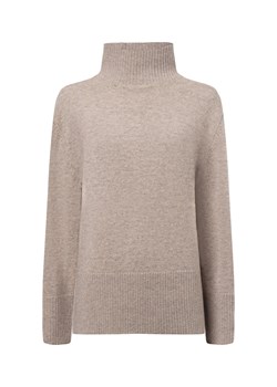 Marie Lund Damski sweter z dzianiny wykonany z wełny merynosów Kobiety Wełna merino kasztanowy jednolity ze sklepu vangraaf w kategorii Swetry damskie - zdjęcie 177788190