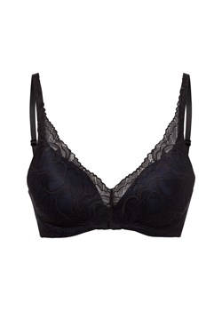 Triumph Biustonosz damski na fiszbinach - Body Make-Up Illusion Lace Kobiety czarny jednolity ze sklepu vangraaf w kategorii Biustonosze - zdjęcie 177788201