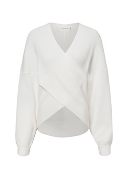 Msch Copenhagen Damski sweter z dzianiny - Rachelle Kobiety wiskoza biały jednolity ze sklepu vangraaf w kategorii Swetry damskie - zdjęcie 177788233