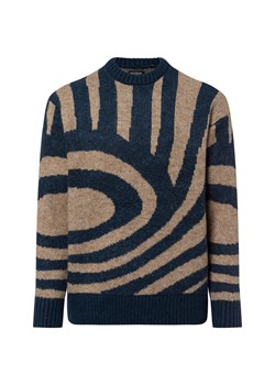 Scotch & Soda Męski sweter Mężczyźni granatowy wzorzysty ze sklepu vangraaf w kategorii Swetry męskie - zdjęcie 177788370