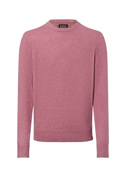 Scotch & Soda Męski sweter z dzianiny Mężczyźni Sztuczne włókno brudny róż jednolity ze sklepu vangraaf w kategorii Swetry męskie - zdjęcie 177788371