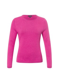 Franco Callegari Damski sweter z dzianiny z zawartością kaszmiru Kobiety Bawełna fuksja jednolity ze sklepu vangraaf w kategorii Swetry damskie - zdjęcie 177788400