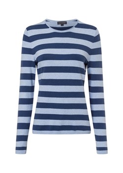 Franco Callegari Damski sweter z dzianiny z zawartością kaszmiru Kobiety Bawełna jasnoniebieski w paski ze sklepu vangraaf w kategorii Swetry damskie - zdjęcie 177788410