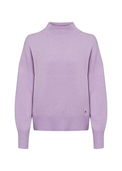 s.Oliver Damski sweter z dzianiny z zawartością wełny Kobiety Bawełna bzowy jednolity ze sklepu vangraaf w kategorii Swetry damskie - zdjęcie 177788444