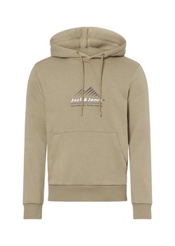 Jack & Jones Męski sweter z kapturem Jcolima Mężczyźni Bawełna trzcinowy jednolity ze sklepu vangraaf w kategorii Bluzy męskie - zdjęcie 177788480