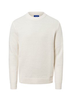 Jack & Jones Męski sweter z dzianiny - Joreaton Mężczyźni Bawełna écru wypukły wzór tkaniny - id: 724777-0002-09970 - marki Jack & Jones - 177788481 Jack & Jones Męski sweter z dzianiny - Joreaton Mężczyźni Bawełna écru wypukły wzór tkaniny ze sklepu vangraaf w kategorii Swetry męskie - zdjęcie 177788481